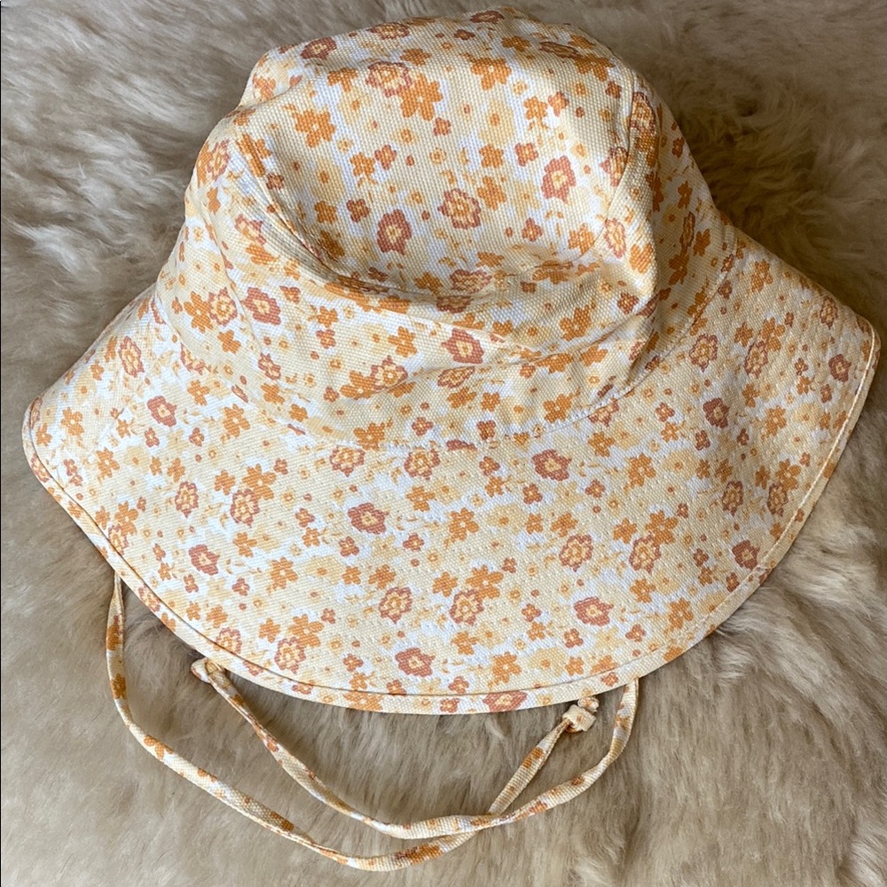 Lack of Color Floral Print Sun Hat